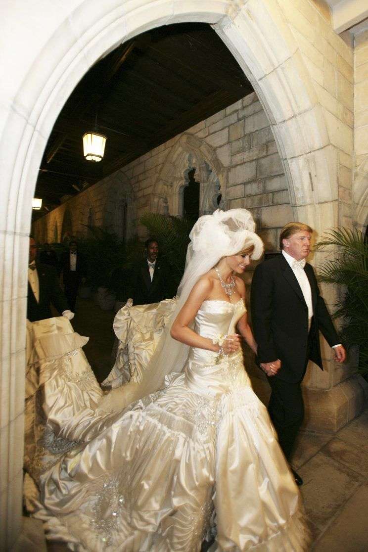 melania trump wedding dress